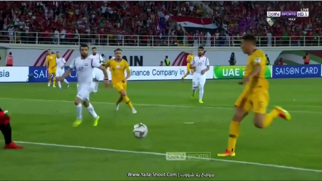 الشوط الثاني مباراة سوريا واستراليا كاس اسيا 2019