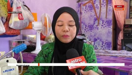 Ramadan | Tukang jahit tidak menang tangan menjahit pakaian