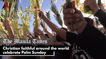 Christian faithful around the world celebrate Palm Sunday
