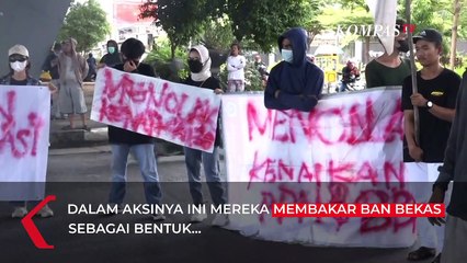 Mahasiswa Bakar Ban pada Demo 11 April 2022 di Makassar, Ini Tuntutan Mereka!