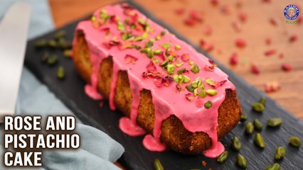 Download Video: Rose and Pistachio Cake Recipe | Eggless Pistachio Loaf Cake | Pound Cake Ideas | Bhumika