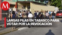 “Amor con amor se paga”: votantes abarrotan casilla en la tierra de AMLO en Tabasco