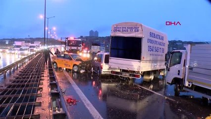 TEM OTOYOLU'NDA ZİNCİRLEME KAZA: 1 YARALI