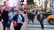 New York'un dünyaca ünlü Times Meydanı'nda korkutan patlama! Korku dolu anlar kamerada