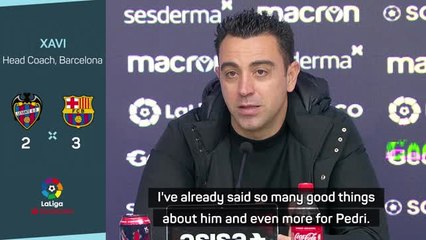 Barca aren't dependant on Pedri - Xavi