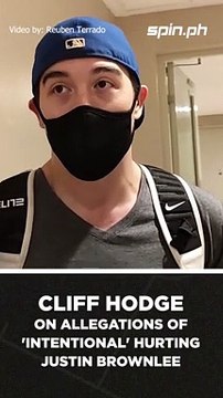 Cliff Hodge on allegations of 'intentional' hurting Justin Brownlee #shorts