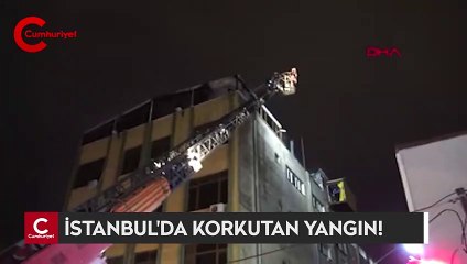 Avcılar'da metal kaplama fabrikasında yangın
