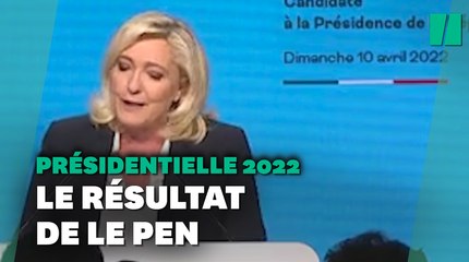 Résultats de Marine Le Pen: la candidate RN deuxième et qualifiée