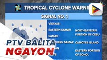 11 lugar sa bansa, nasa ilalim ng Signal No. 1 dahil sa pananalasa ng Bagyong Agaton