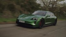 The new Porsche Taycan GTS Sport Turismo Design in Mamba Green