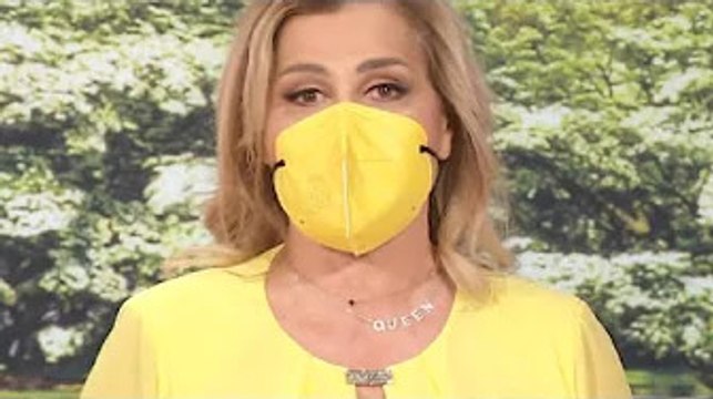 La rivelazione intima di Simona Ventura all'inizio della diretta di oggi del suo programma su Rai2 H