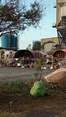 Incendio de unas casetas en el terraplén junto a la Central Térmica de Las Caletillas