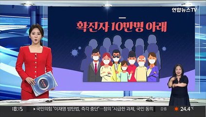 [그래픽뉴스] 확진자 10만명 아래