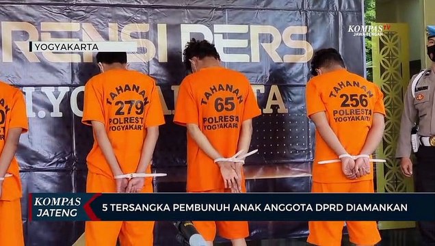 5 Tersangka Pembunuh Anak Anggota DPRD Diamankan