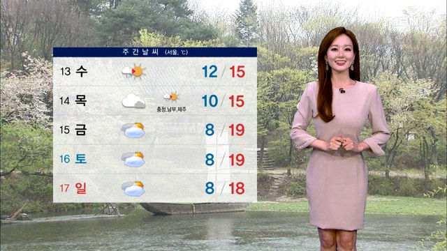 [종합뉴스 날씨]내일 밤 중부 약하고 요란한 비…비 내린 뒤 고온현상 꺾여