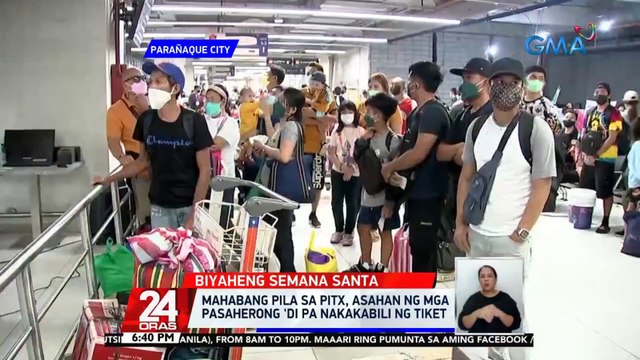 Mahabang pila sa PITX, asahan ng mga pasaherong 'di pa nakakabili ng tiket | 24 Oras