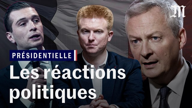Présidentielle : les réactions politiques au lendemain du scrutin