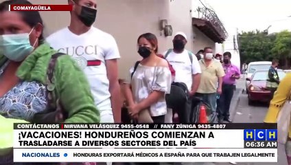 ¡Vacaciones! Hondureños comienzan a trasladarse a diferentes sectores del país