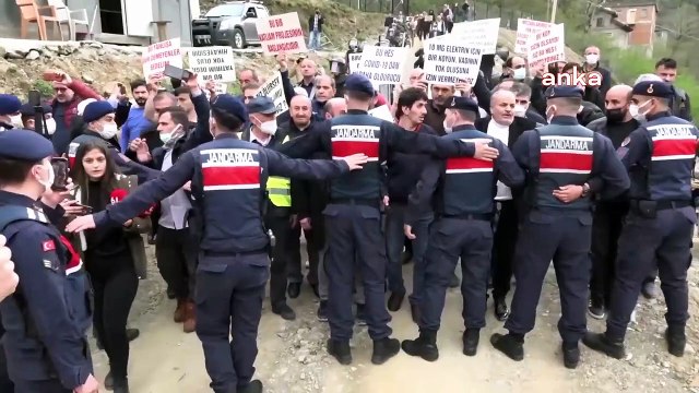 Trabzon'da HES tüneli protestosunda gerginlik: DSİ ve İl Çevre Müdürlüğü'nü Cumhurbaşkanına şikâyet ediyorum; asıl muhalefet onlar