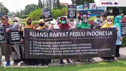 Tolak Jokowi 3 Periode, Kelompok Massa Jogjakarta Demonstrasi di Dua Lokasi Ini