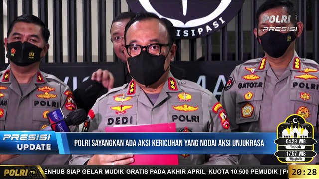 PRESISI UPDATE Rilis Kepala Divisi Humas Polri terkait Aksi Unjuk Rasa Tolak Penundaan Pemilu