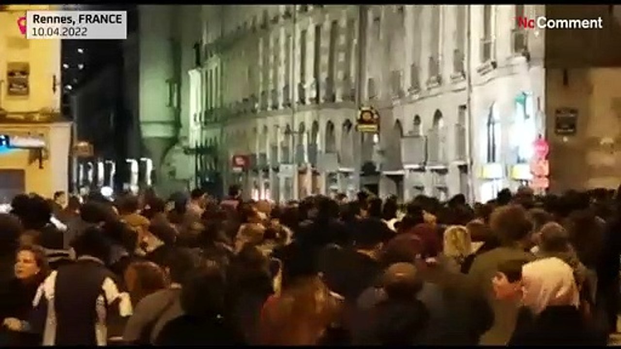 France: Anti-fascist activists  demonstrate in Rennes