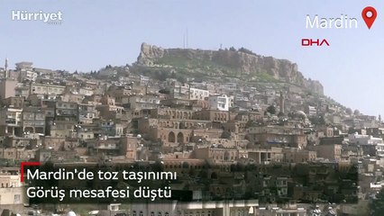 Mardin'de toz taşınımı görüş mesafesini düşürdü