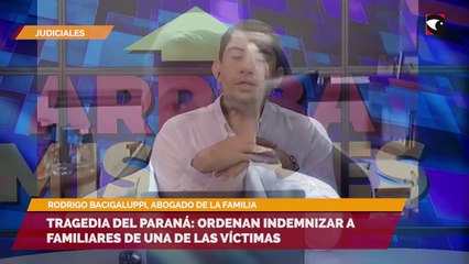 Tragedia del Paraná ordenan indemnizar a familiares de una de las víctimas