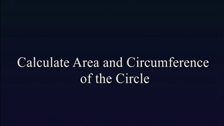 Circle Area Calculate program in JAVA/Mathematics Circle Area Calculate in Java/Mathematics problem