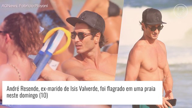 Flagra! Ex-marido de Isis Valverde, André Resende é fotografado na praia
