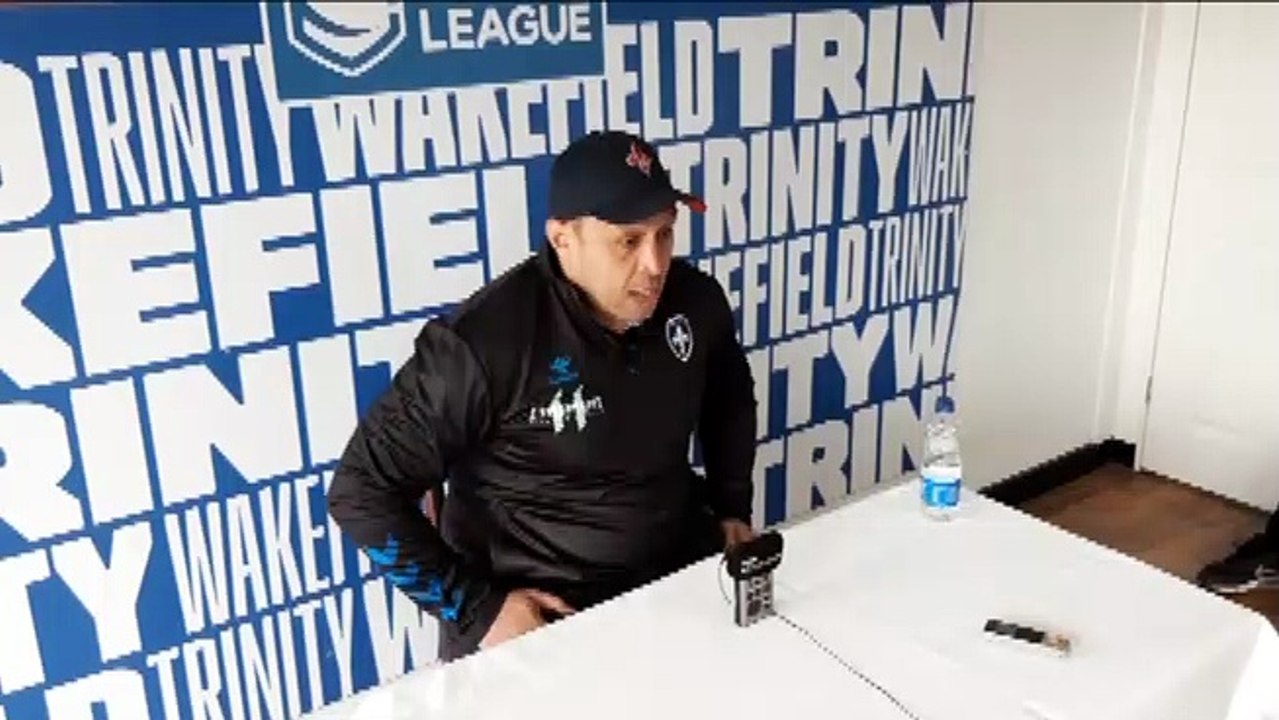 Wakefield Trinity coach Willie Poching after his side's Challenge Cup loss to Wigan