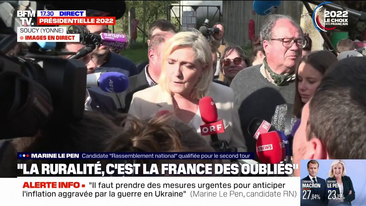 Marine Le Pen: "La ruralité fait partie de cett...