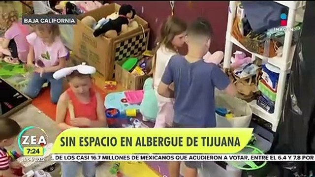 Albergue en Tijuana se queda sin espacio para migrantes ucranianos