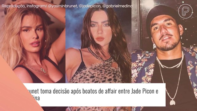 Yasmin Brunet toma decisão após boatos de affair entre Jade Picon e Gabriel Medina