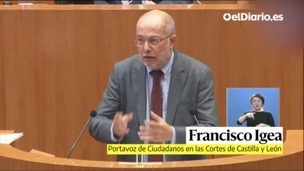 Igea acusa a Mañueco de "introducir la peste verde" en las instituciones
