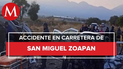 Accidente automovilístico deja 8 heridos y un muerto en Puebla