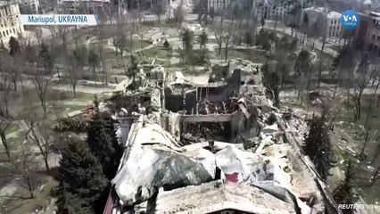 Mariupol Tiyatrosu’ndaki Yıkım Drone’la Görüntülendi