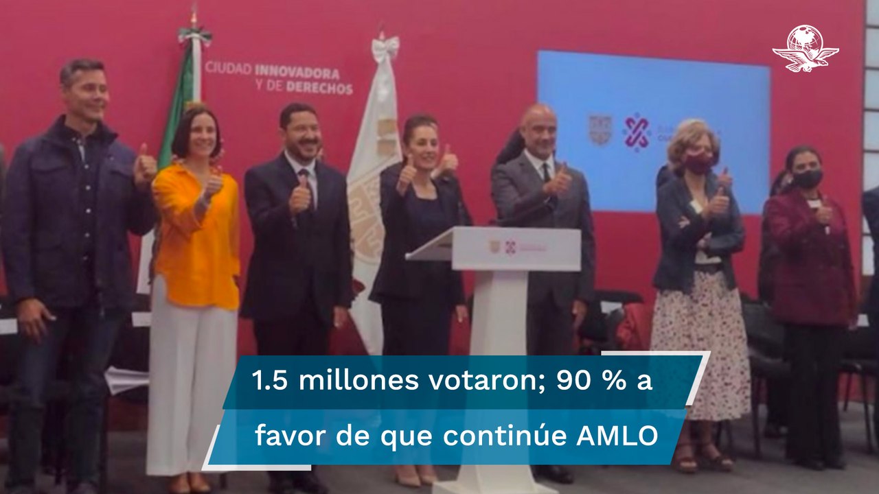 La CDMX es "Obradorista", destaca Sheinbaum tras resultados en revocación de mandato