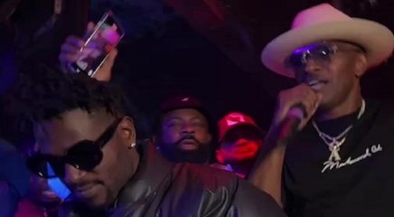 Antonio Brown parties with Jamie Foxx to his and Twista's Slow Jamz in Miami club