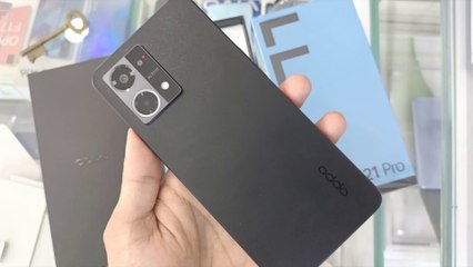 Oppo F21 Pro BLACK UNBOXING AND REVIEW | Fantastic Flat Edge Shape !! | The Guru Talks