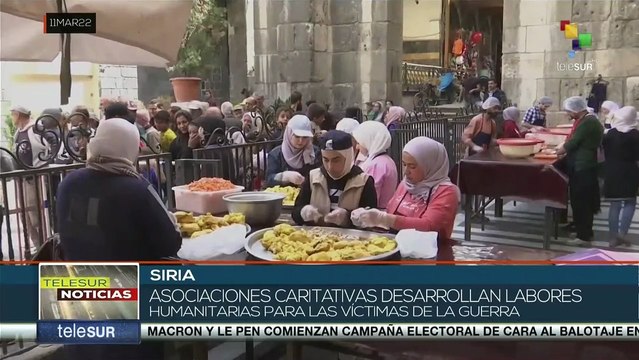 Iniciativa brinda asistencia social a familias damnificadas en la capital siria