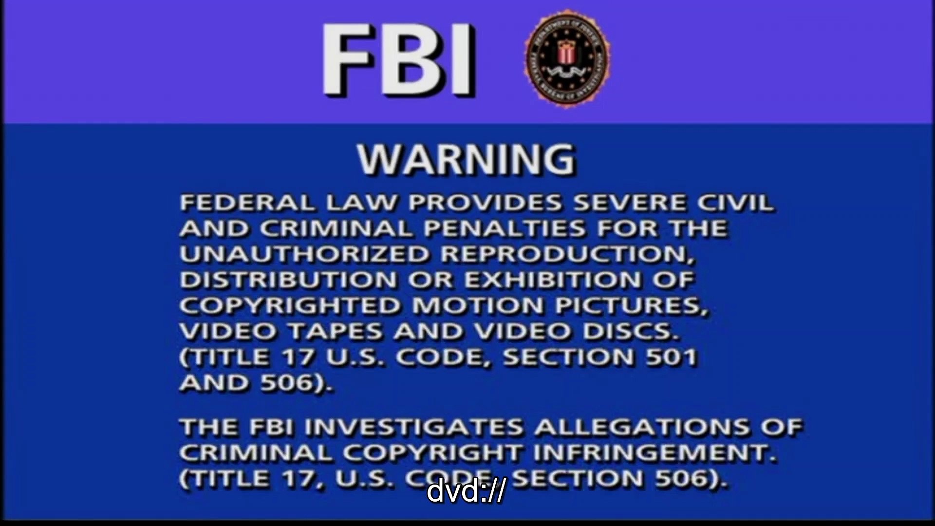 FBI Warning Screen (Baby Einstein Christmas Variant), image size:1920x1080