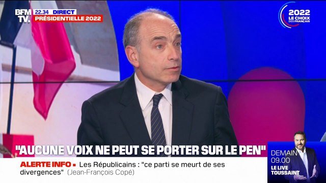 Jean-François Copé: Emmanuel Macron ce n'est pas Marine Le Pen, on ne peut pas les mettre dos à dos