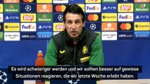 Emery: Leistung wie im Hinspiel wird nicht reichen