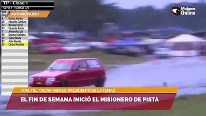 El fin de semana inició el misionero de pista
