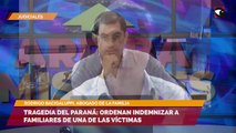 Tragedia del Paraná ordenan indemnizar a familiares de una de las víctimas