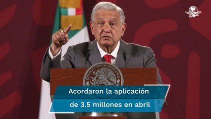 AMLO urge a implementar jornada masiva de vacunación contra Covid durante abril
