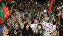 Protesters rally against Imran Khan’s removal as parliament elects new prime minister