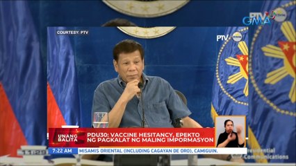 PDu30: Vaccine hesitancy, epekto ng pagkalat ng maling impormasyon | UB