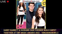 Gabby Barrett & Husband Cade Foehner Walk Carpet Together at CMT Music Awards 2022 - 1breakingnews.c